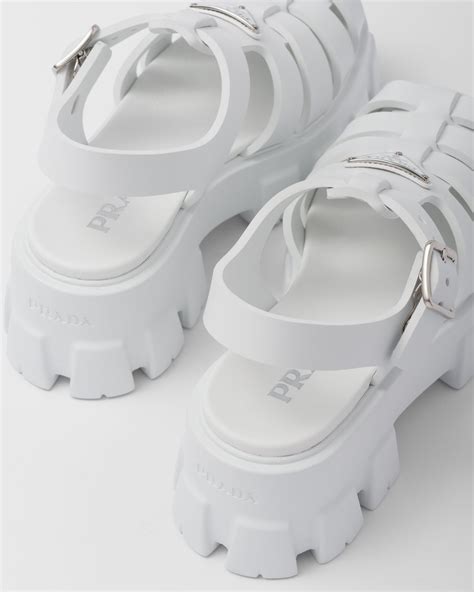 White Foam rubber sandals 